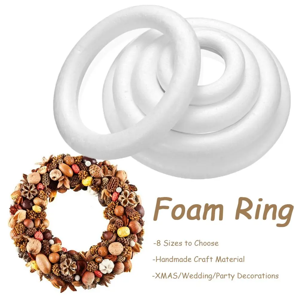 

Polystyrene Party Xmas Decor Foam Ring Craft Material Round Donuts Mould