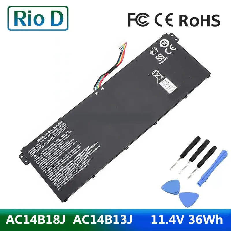 AC14B18J AC14B13J 11.4V 36WH batterie d'ordinateur portable pour Acer Aspire E3-111 E3-112 E3-112M ES1-531 MS2394 B115-MP EX2519 N15Q3 N15W4