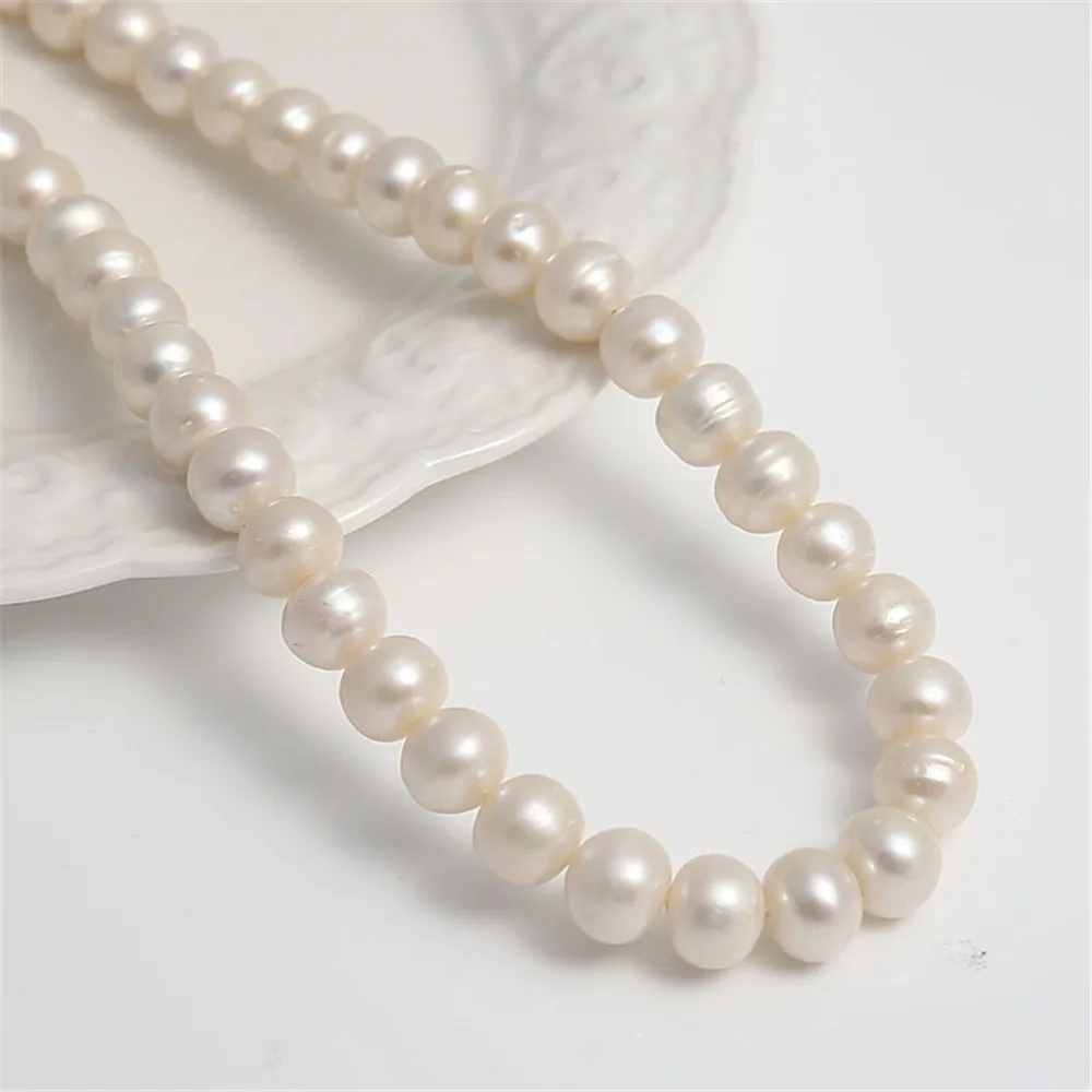 

Esiyni AA 100% natural freshwater Pearl near round beads suitable for DIY jewelry necklace bracelet jewelry making holiday gifts