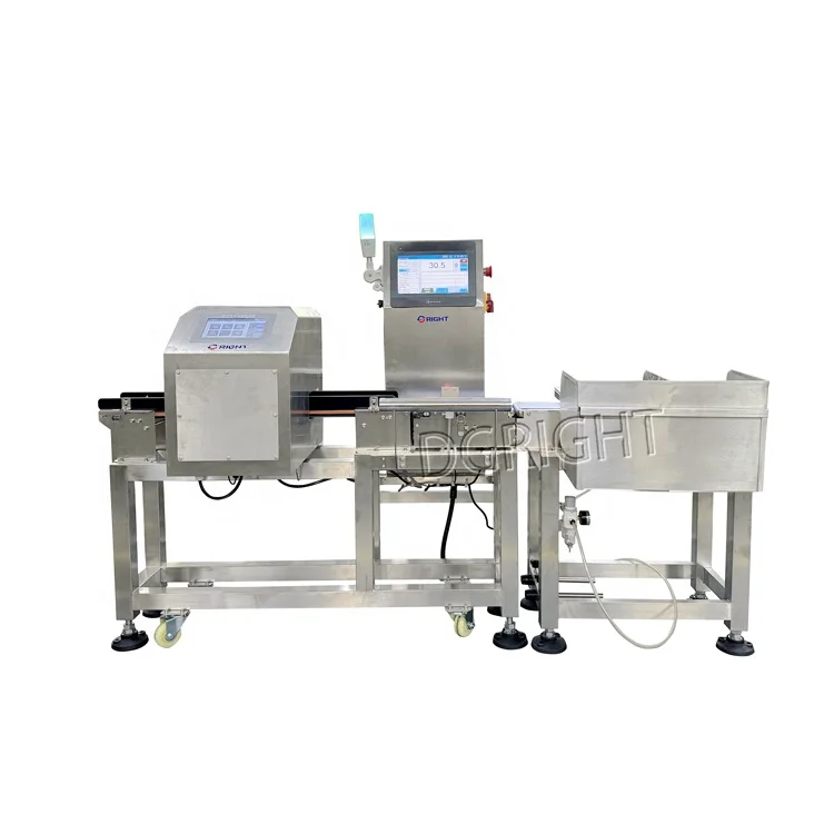 High Precision Metal Detector and Check Weigher Combination Testing Machine