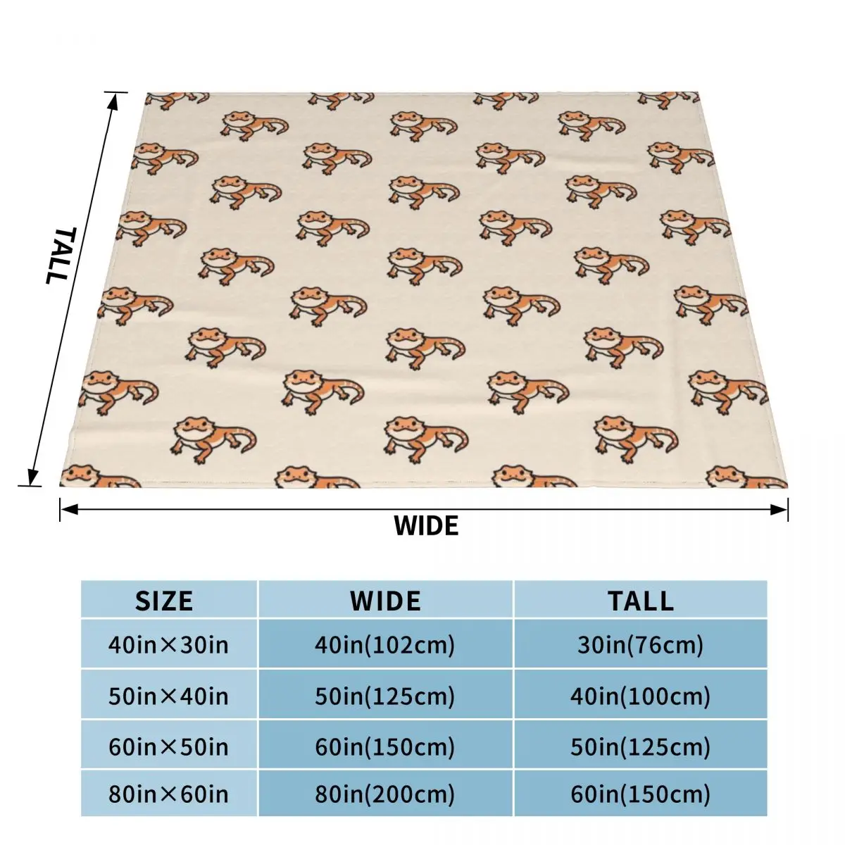 Red Bearded Dragon Throw Blanket Luxury Brand Flannels Blankets