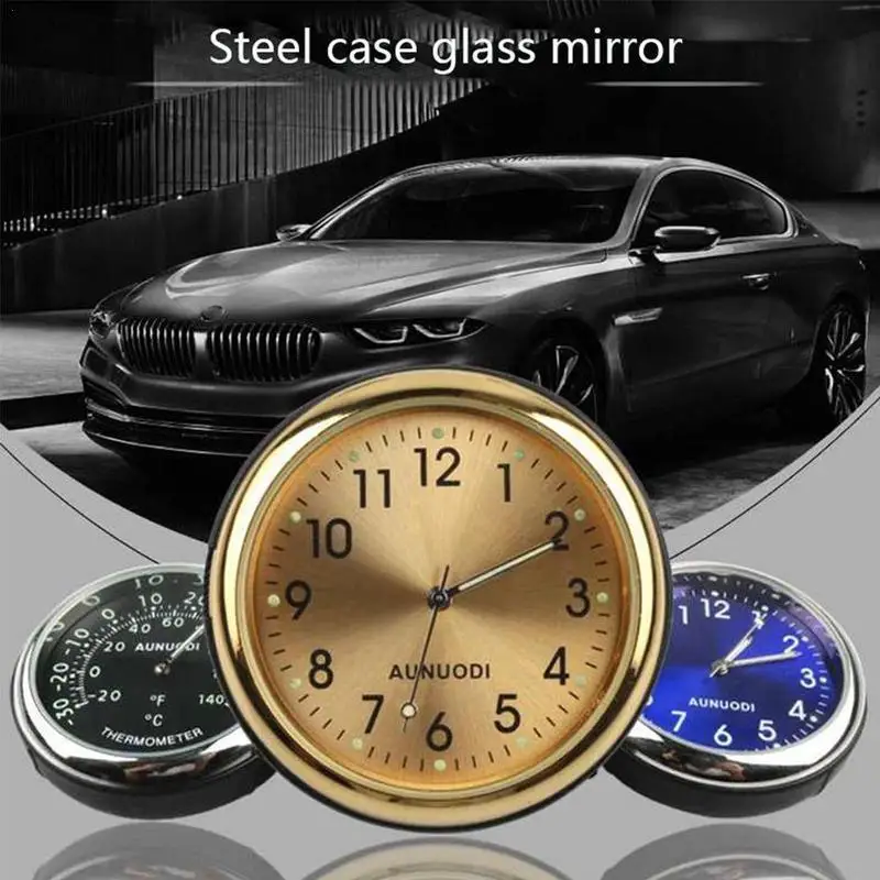 

Mini Car Quartz Clock Luminous Clock Dashboard Car Clock Interior Decor Cars Analog Watch Ornaments Car Accessories