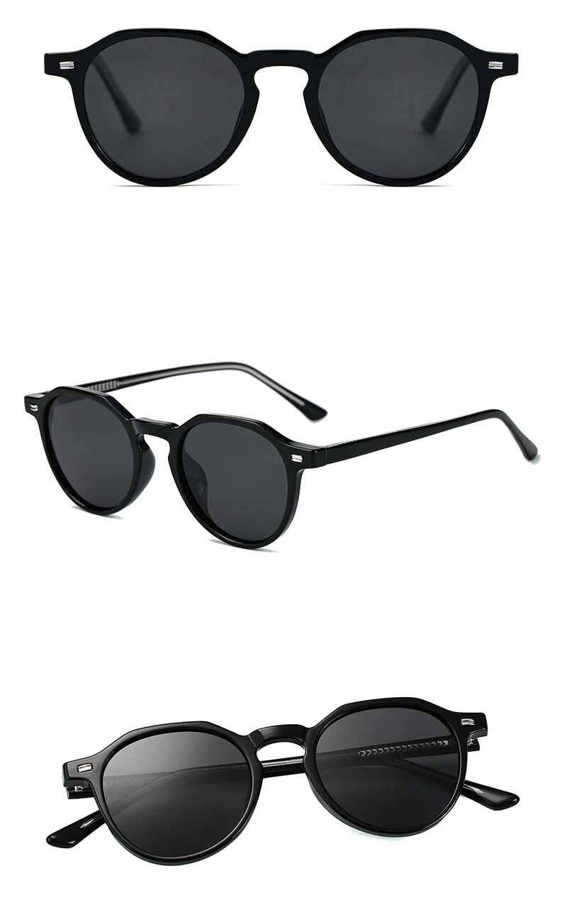 Kachawoo Polarisierte Sonnenbrille für Herren, Leopardenmuster, grüner TR90-Rahmen, Acetat, modische Sonnenbrille, Damen, Unisex, Sommerbrille, Reisen – Detail 5