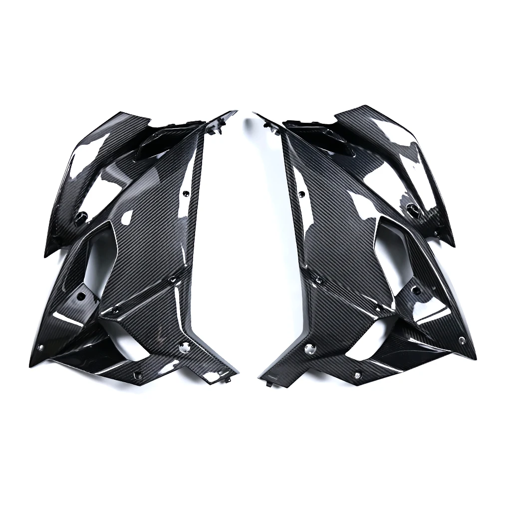 

STLF STLF AKOSO 100% 3K Twill Glossy Dry Carbon Fiber Large Side Panel Fairings for RS457 2023 2024 2025