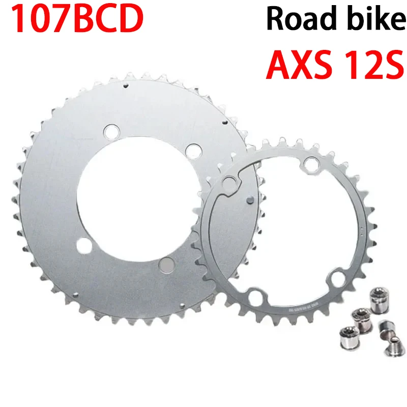

107BCD дорожный велосипед, гравийный велосипед 46-33T 48-35T 50-37T 52-39T, велосипед с двойной звездочкой, Круглый 2X Звездочка для SRAM FORCE AXS 12S