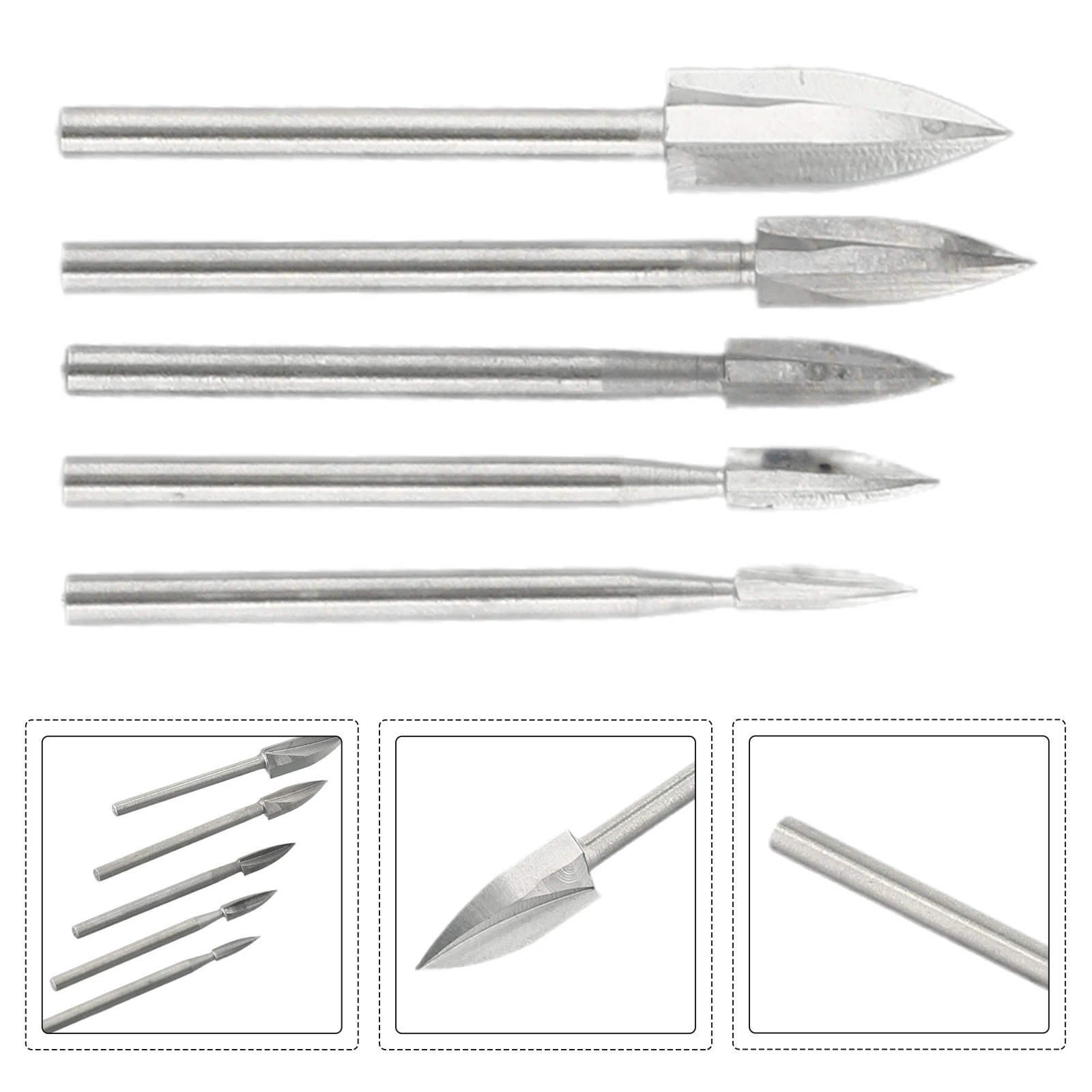 

Brand New Durable High Quality Practical Wood Carving Tools Drill Bit High Speed Steel Set Carbide Grinding Tool