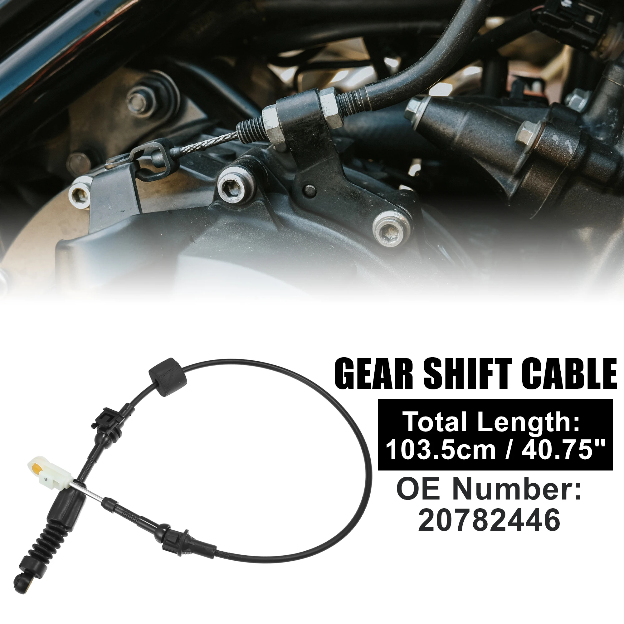 

X Autohaux No.20782446 Gear Shifter Control Shift Cable for Chevrolet Corvette C6 2006 2007 2008 2009 2010 2011 2012 2013