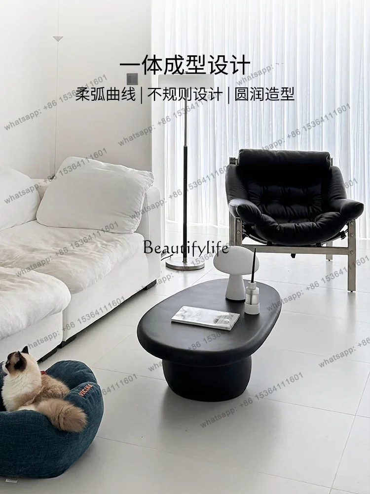 

X4 Irregular Post-Modern Black Shaped Tea Table Middle-Ancient Style Living Room Bedroom and Household Coffee Table