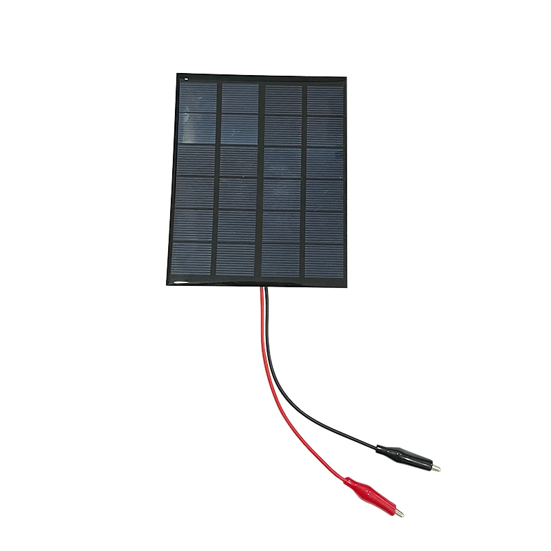 1PC Mini Solar Panel 5V 6V 12V 145mA 330mA 500mA +Tiger Clip DIY Power Solar System Board Rechargeable Lithium Battery - Image 3