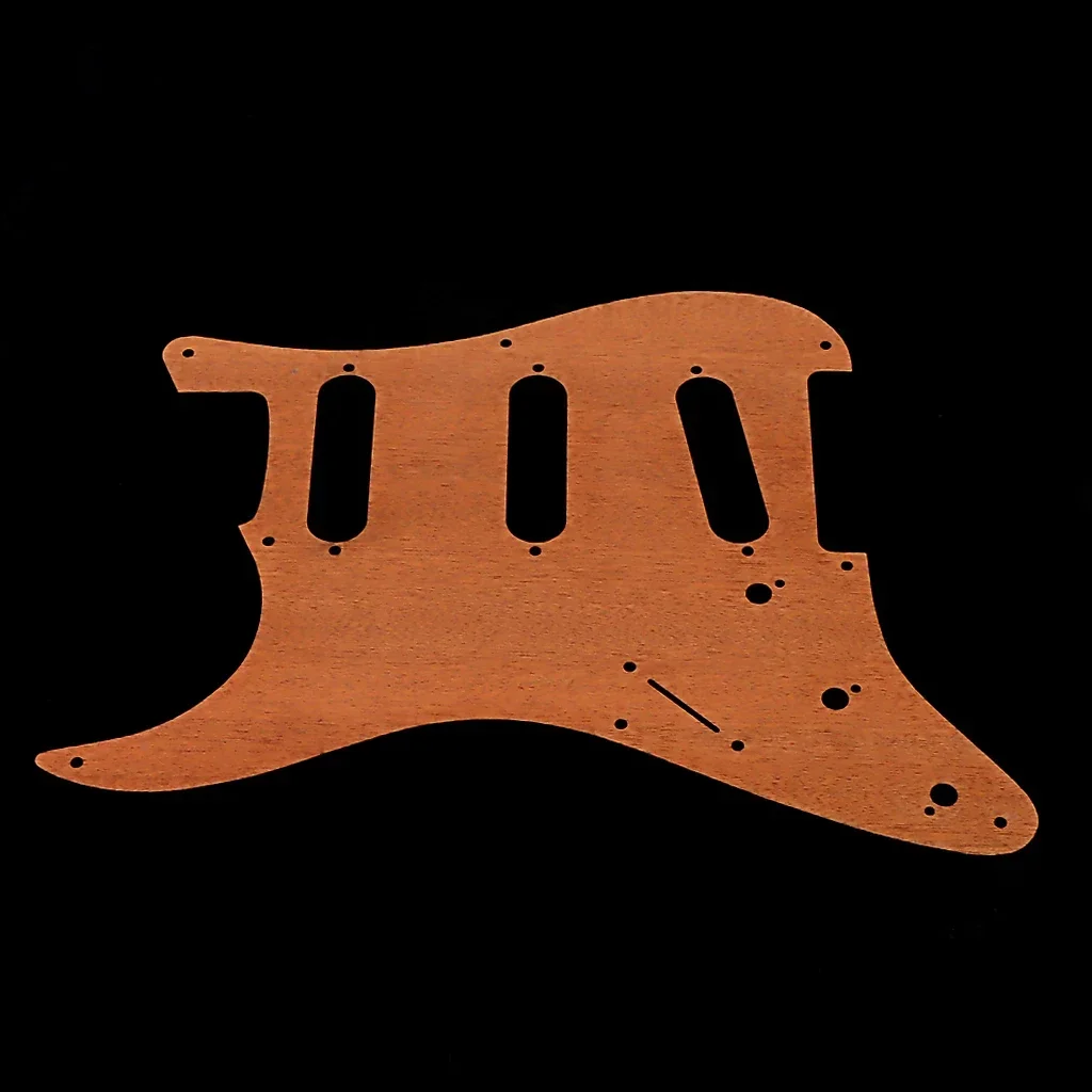 1 pcs  Guitar Pickguard SSS Scratch Plate 8 Hole Wood  for Stratocaster Style Guitar pickguard