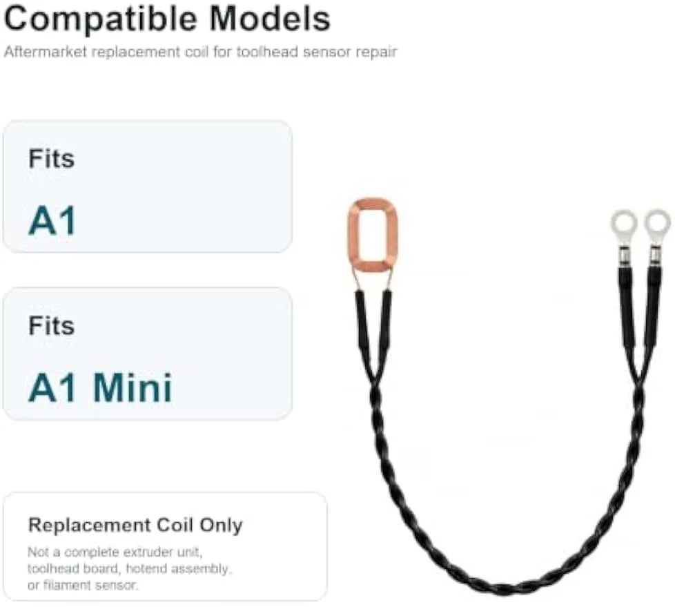 Eddy Current Sensor For Bambu Lab A1/A1mini 3D Printer High-Precision Eddy Current Sensing Cable For A1 3D Printer Parts