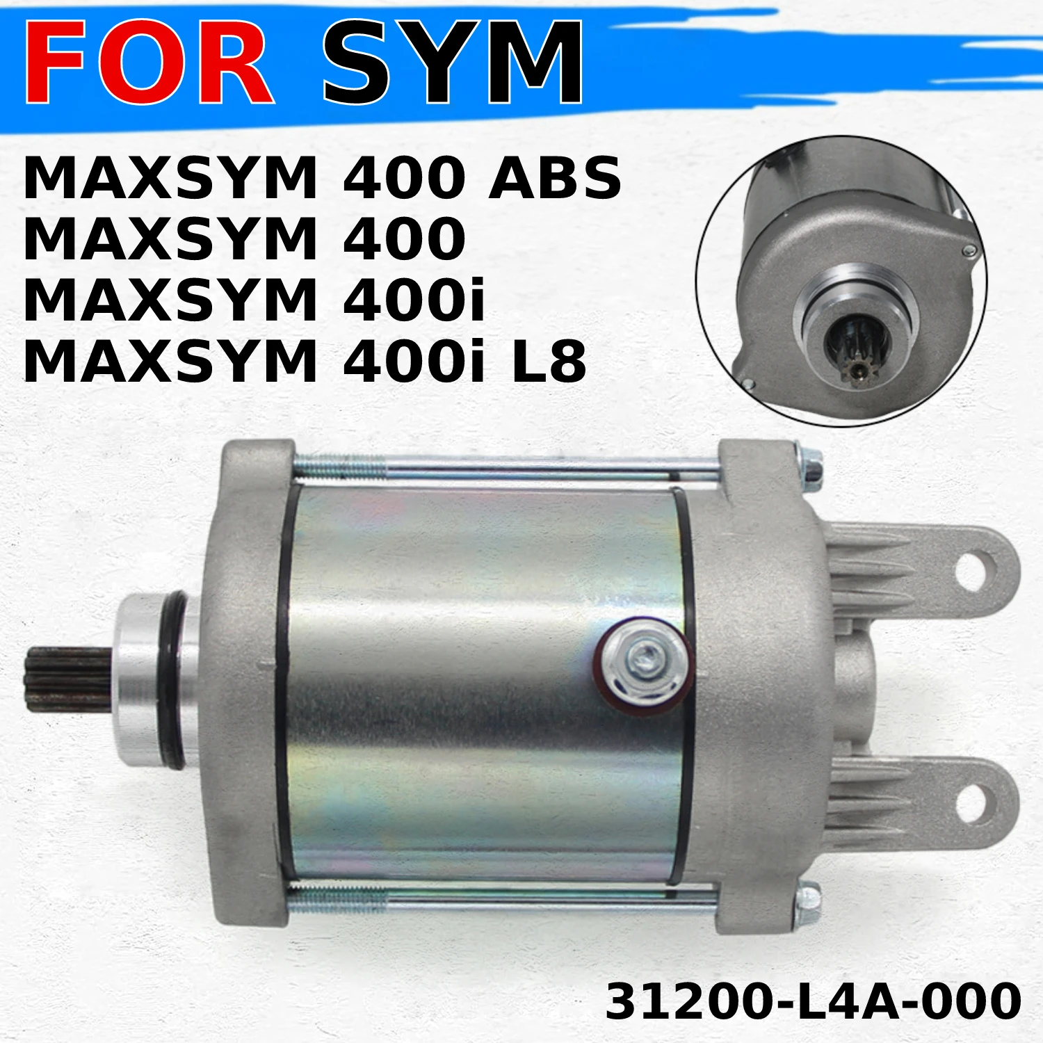 

Стартер для мотоциклов, запуск 31200-L3D-000 для Sym MAXSYM 400 400i L8 ABS 2011 2012 2013 2014 2015 2016 2017 2018 лет