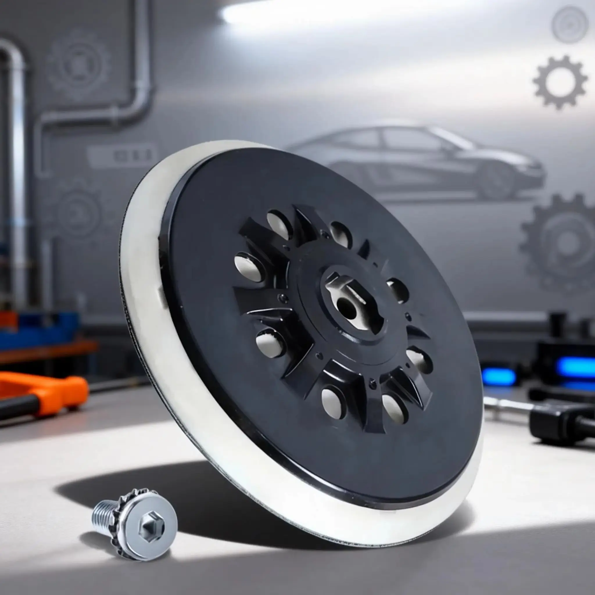 

Совместимая с Festool 6-дюймовая опорная шлифовальная подставка с 17 отверстиями для крепления абразивной бумаги на липучке для электрических шлифовальных машин