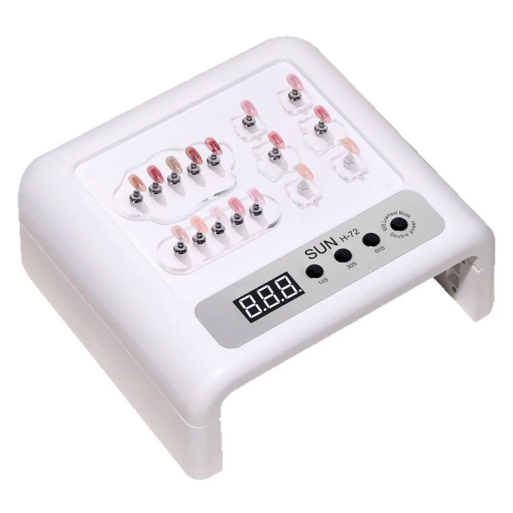 Opvouwbare UV LED-nagellamp en nageldroger met 72 LED-kralen, krachtige snelle uitharding voor gelnagels