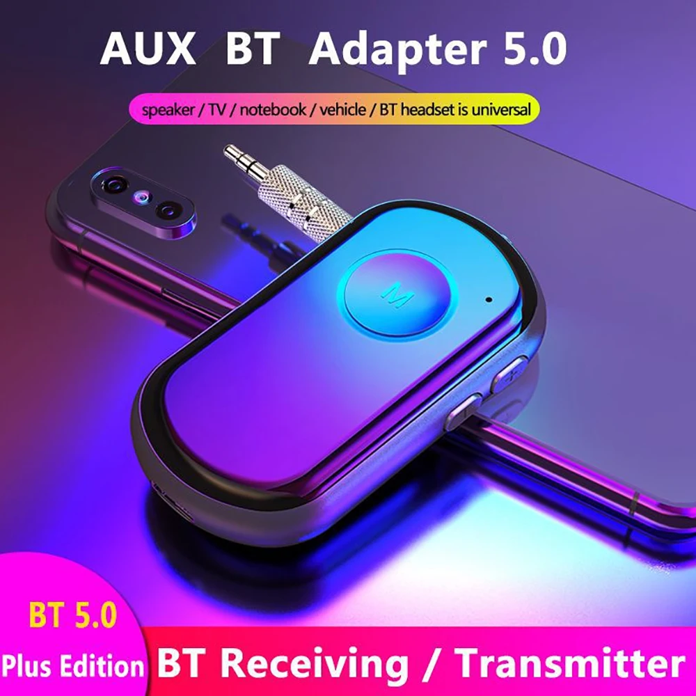 NEW Bluetooth Receiver 5.0 aptX LL 3.5mm AUX Jack Audio Wireless Adapter for Car PC Headphones Mic 3.5 Bluetooth 5.0 Receptor