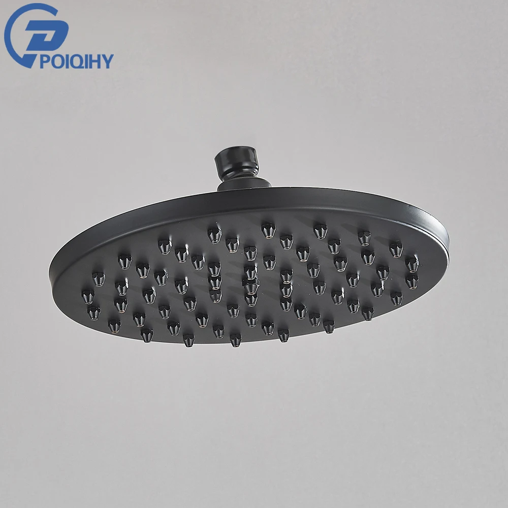 POIQIHY Brass Golden Rainfall Shower Head Shower Faucet Head Bathroom Replace Rain Showerhead Antique Brass Showerhead Accessory image 3