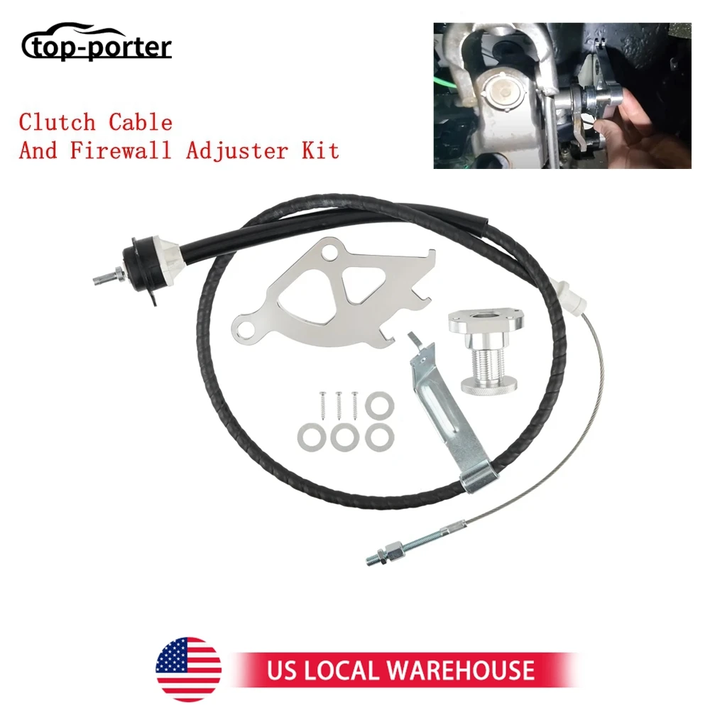 

Регулируемый трос сцепления и комплект регулятора брандмауэра для Ford Mustang V6 V8 Quadrant Aluminum TF-1038-S 1996-2004 гг.