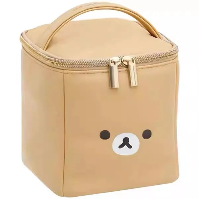 

New Cute Anime Rilakkuma Bear Kids Girls Big PU Make up Bags Cosmetic Case For Women