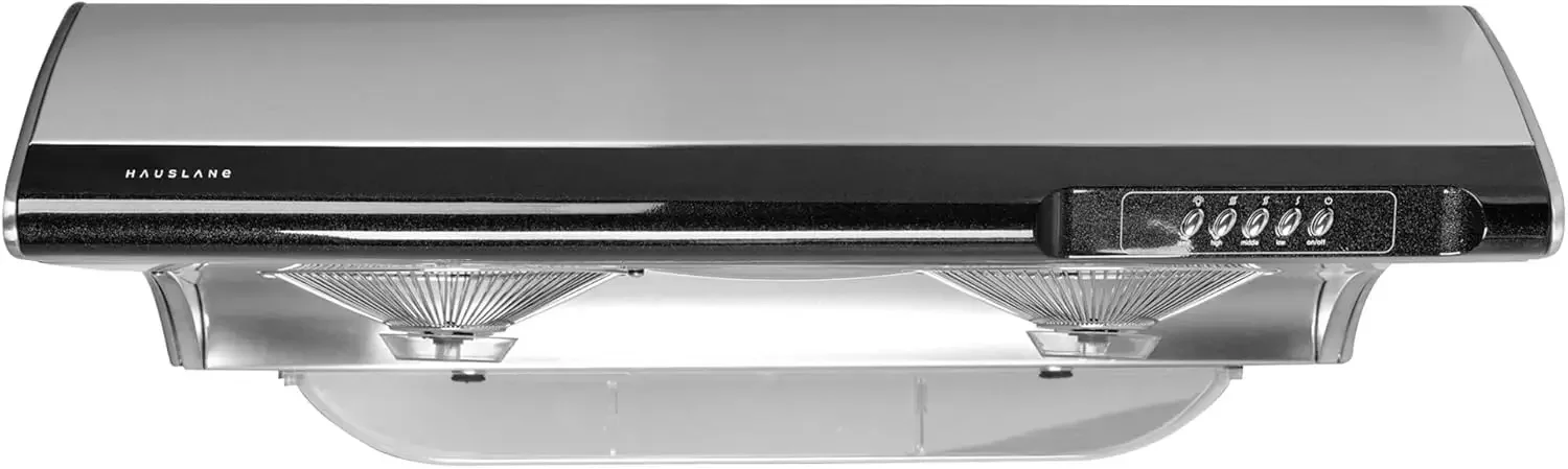 

Hauslane | Chef Series Range Hood C190 30" Slim Under Cabinet Kitchen Extractor | Modern Stainless Steel Electric Range Hood |