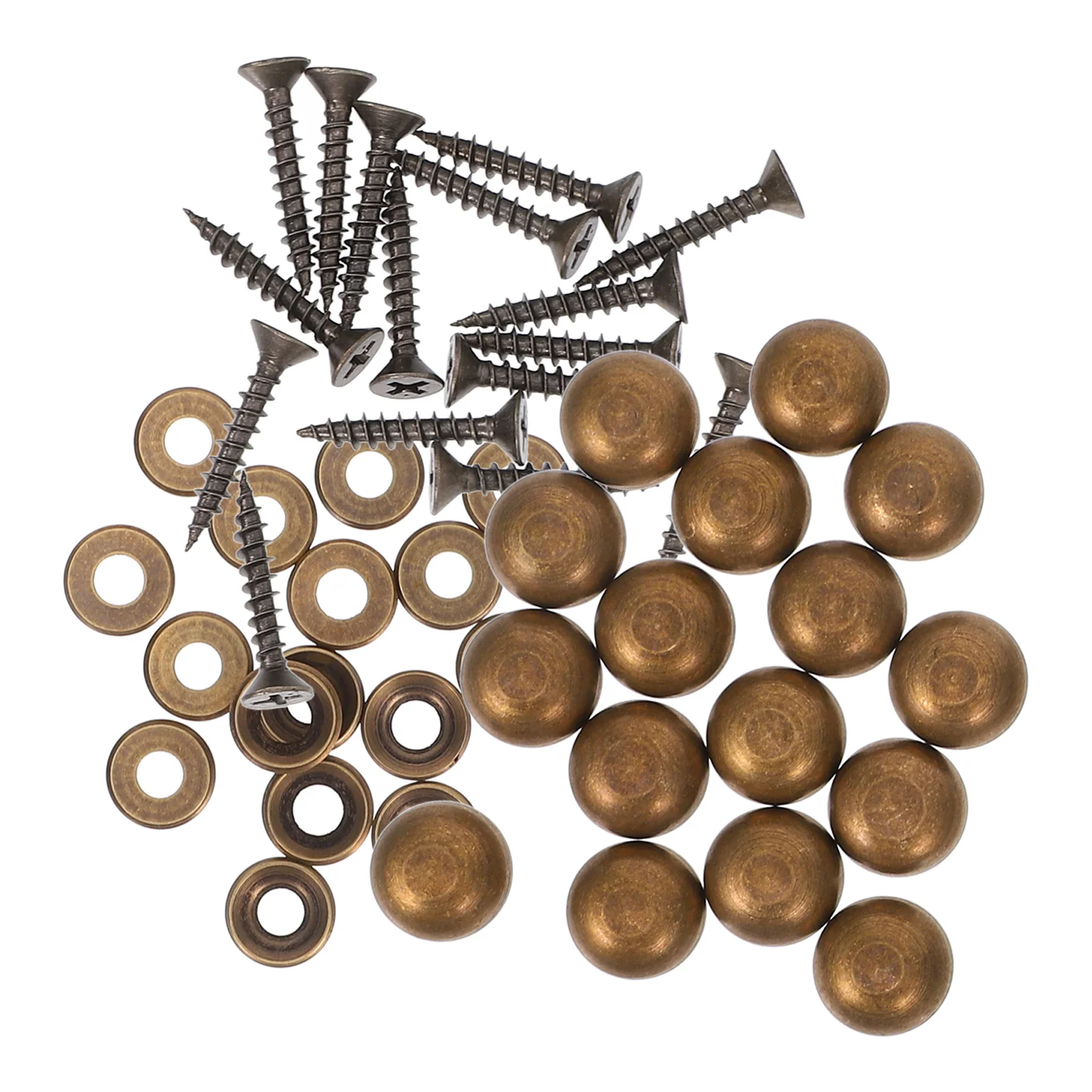 

16Pcs Copper Glass Mirror Nails Precise Production Stable Characteristics Hardness Delicate Details Advertising Board Nail