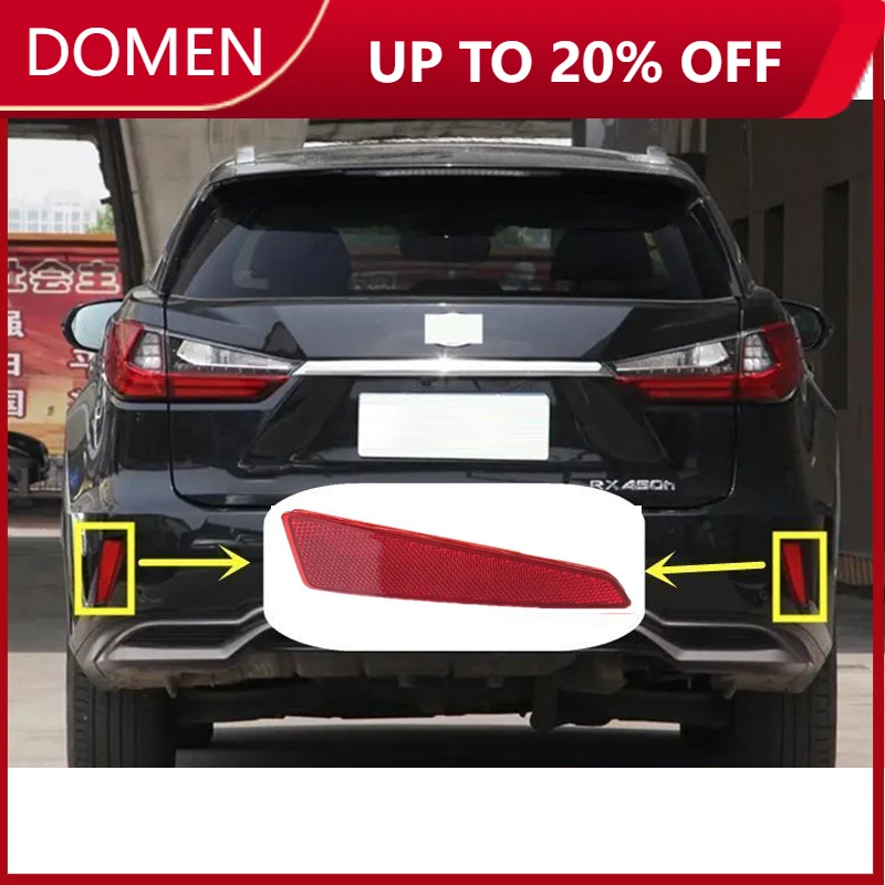 Auto Rear Bumper Reflector Warning Light Strip Cover Bar for LEXUS RX RX200 RX300 RX350 RX450H 2015 2016 2017 2018 2019