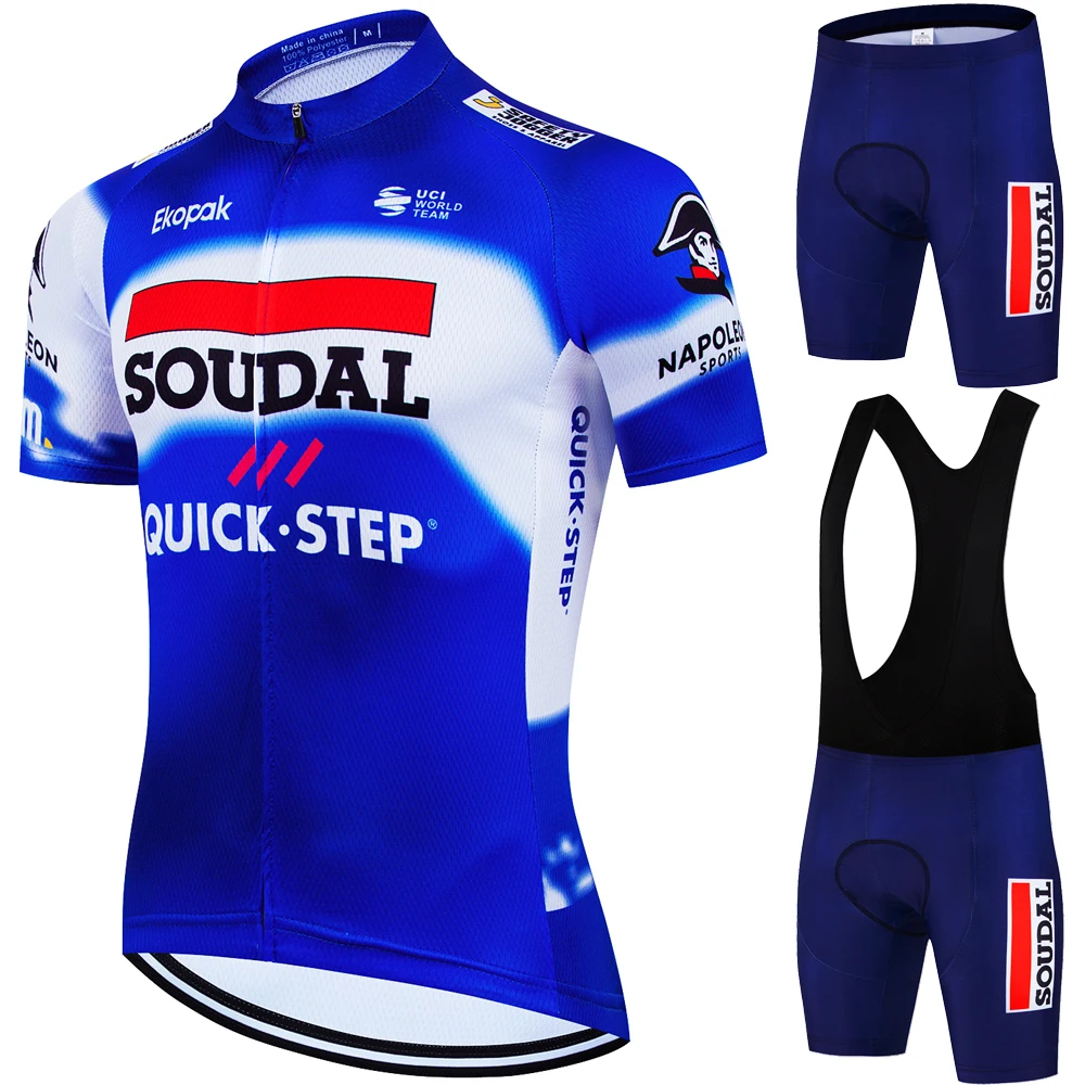 

Jersey Cycling SOUDAL Quick Step Road Bike Uniform Team Clothing Men 2025 Jerseys Cycle Spring Summer Men's Shorts Equipment Man