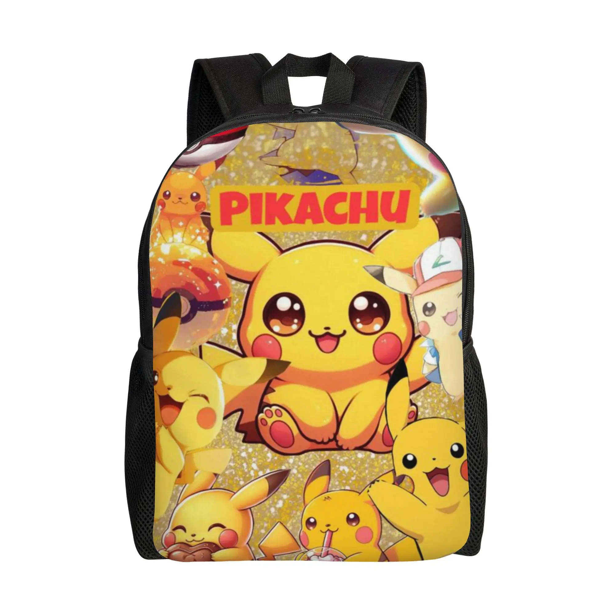 

Pikachu Knapsack Back to school season Small Yellow Pet Adjustable Strap Backpack