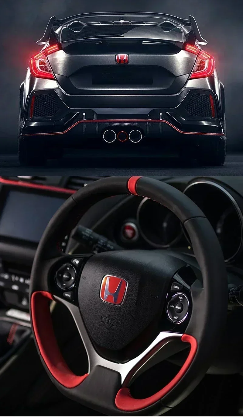 For Honda Emblem 3D ABS Front Rear Badge Fit CR-V Civic Accord Jade Crider BREEZE City Hood Bonnet Trunk Logo Accessories view 4