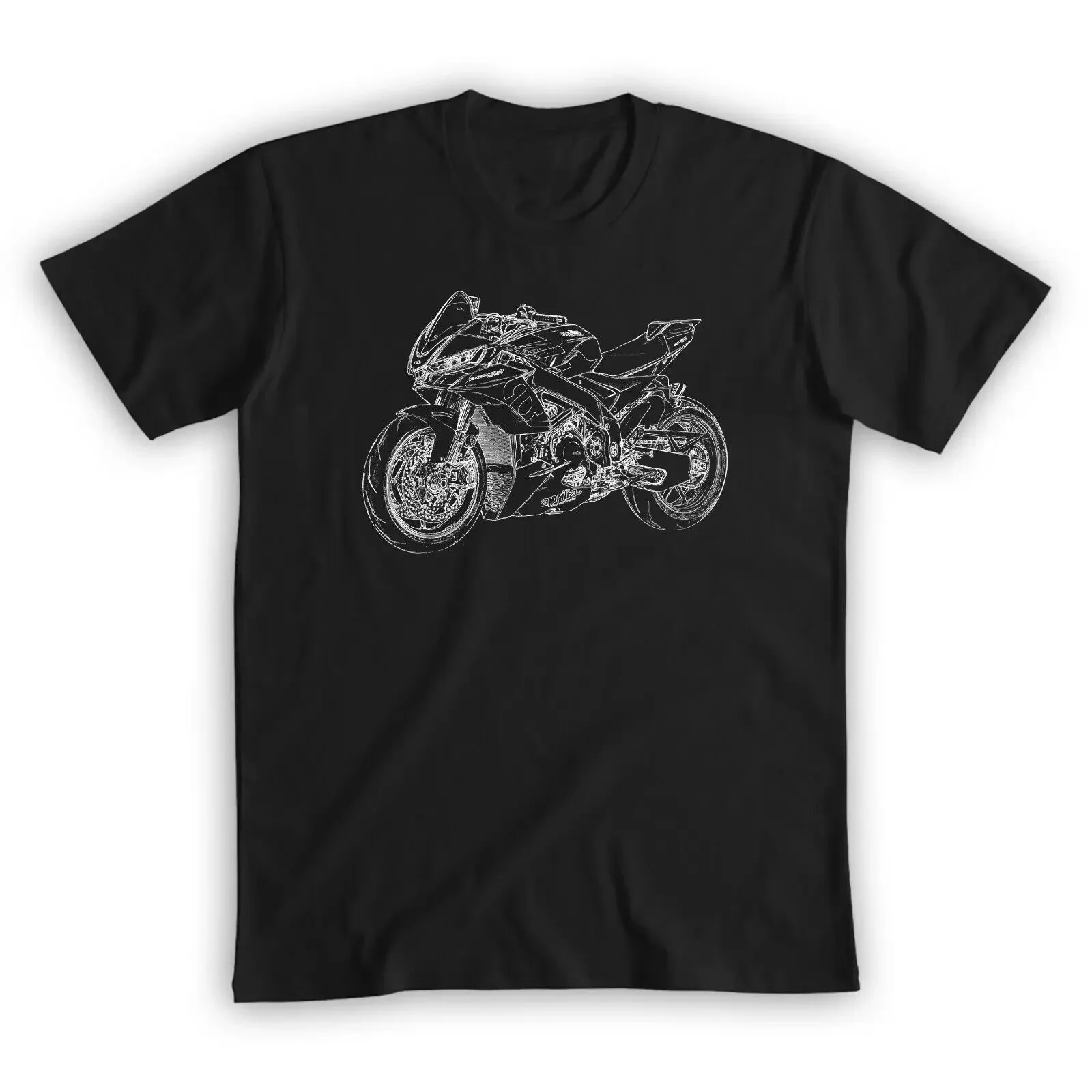 Aprilia TUONO V4 1100 Factory 2021 Classic Logo T-Shirt 2024 High quality Brand Casual Short sleeve O-neck Fashion Printed