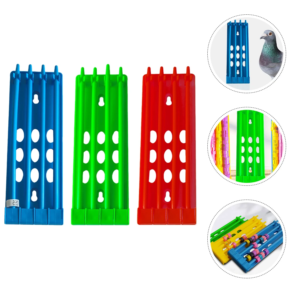 

3 Pcs Ring Holder Sturdy Plastic Foot Rings Stand Bird Leg Band Rack pigeon Bird Foot Rings Holder leg ring frame