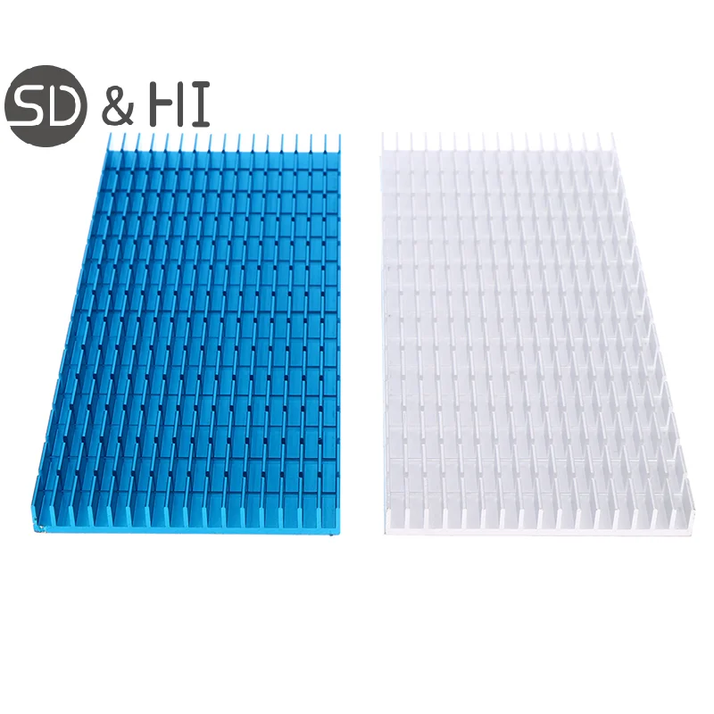 1Pc Aluminum Radiator Fin Mobile Phone Cooling Heatsink Radiator Cutting Slot Heatsink Blind Radiating Fin Heat Sink 150*65*8MM