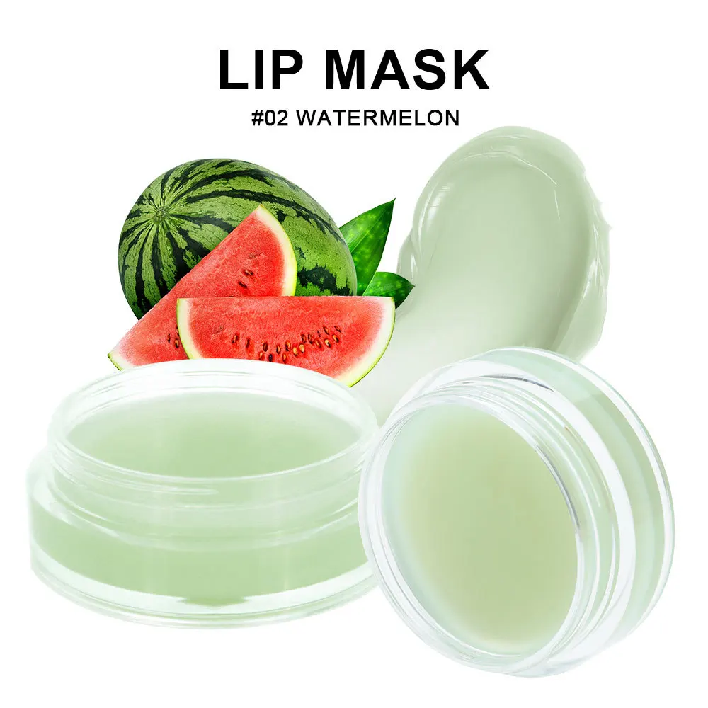 Envío directo y la máscara de labios de etiqueta privada hidrata el sabor a fruta mascarilla de labios para dormir