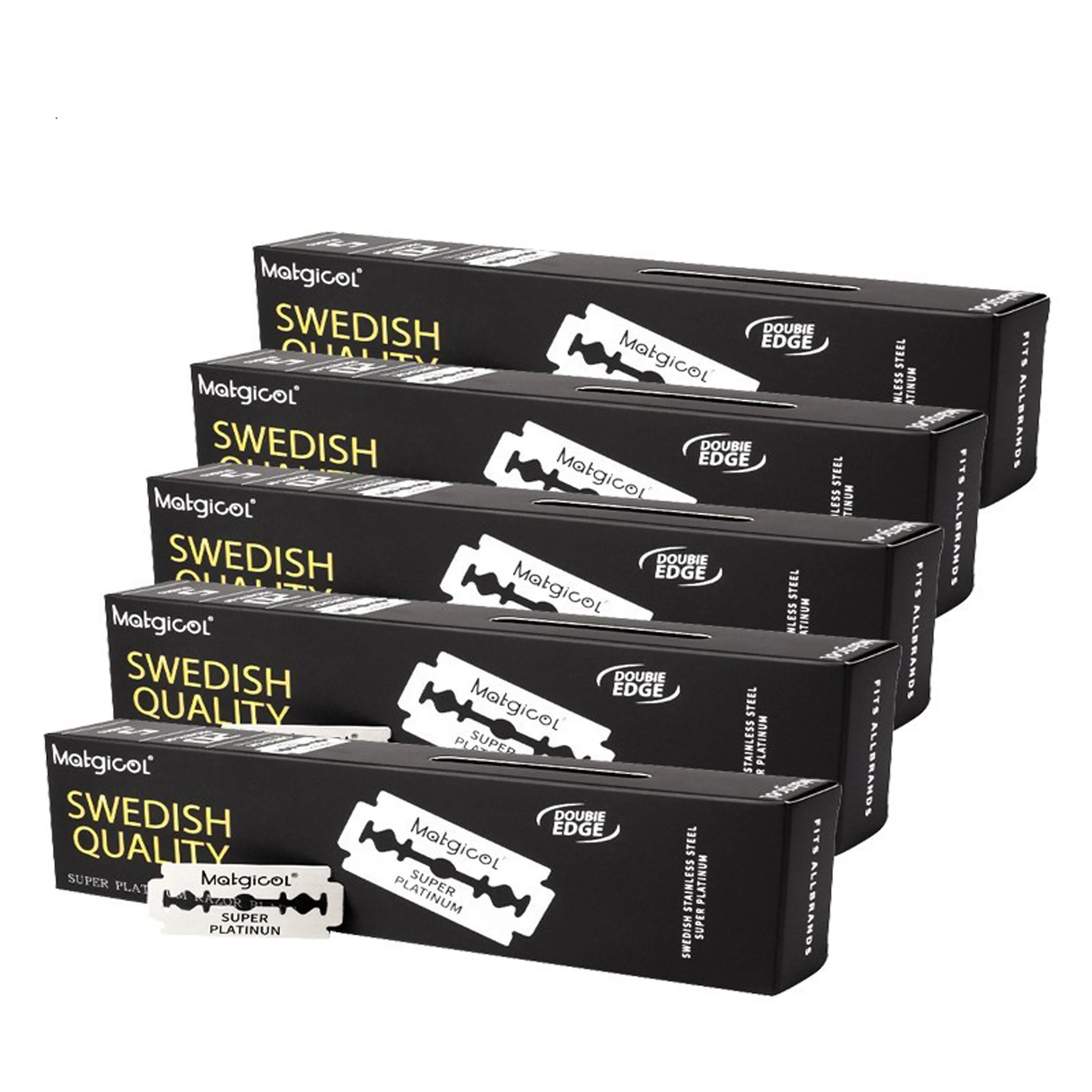 الجملة 30/50/100 قطعة مزدوجة حافة الحلاقة الحلاقة الرجال شفرات شفرات حلاقة سلامة شفرات الحلاقة المهنية الحلاق شفرة حلاقة