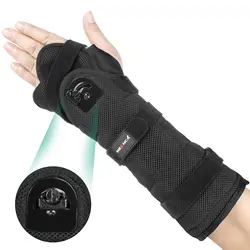 NEENCA Wrist Support Brace with Splints and Adjustment Knob Palm Wrist Orthosis Relieve and Treat Wrist Pain or Injuries