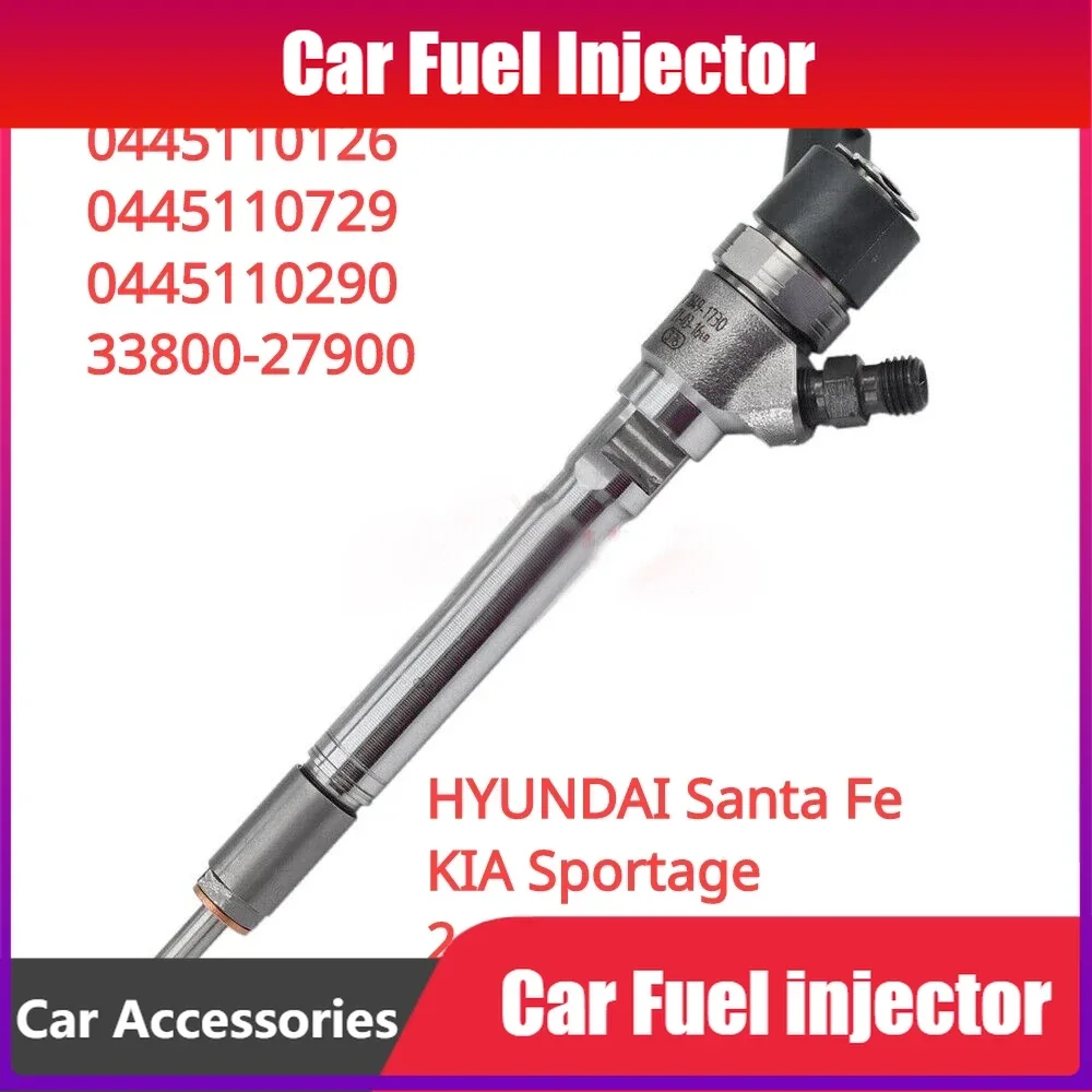 

High Quality 3380027900 0445110126 0445110290 New Diesel Fuel Injector For HYUNDAI Santa Fe Tucson / KIA Sportage 2.0 CRDi