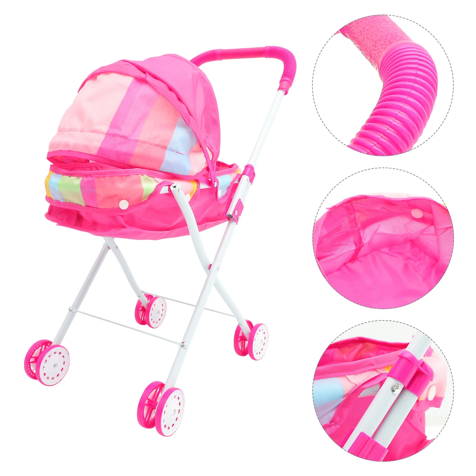 Stroller Girl Toys House Decorations Oxford Cloth Baby Trolly Dolly