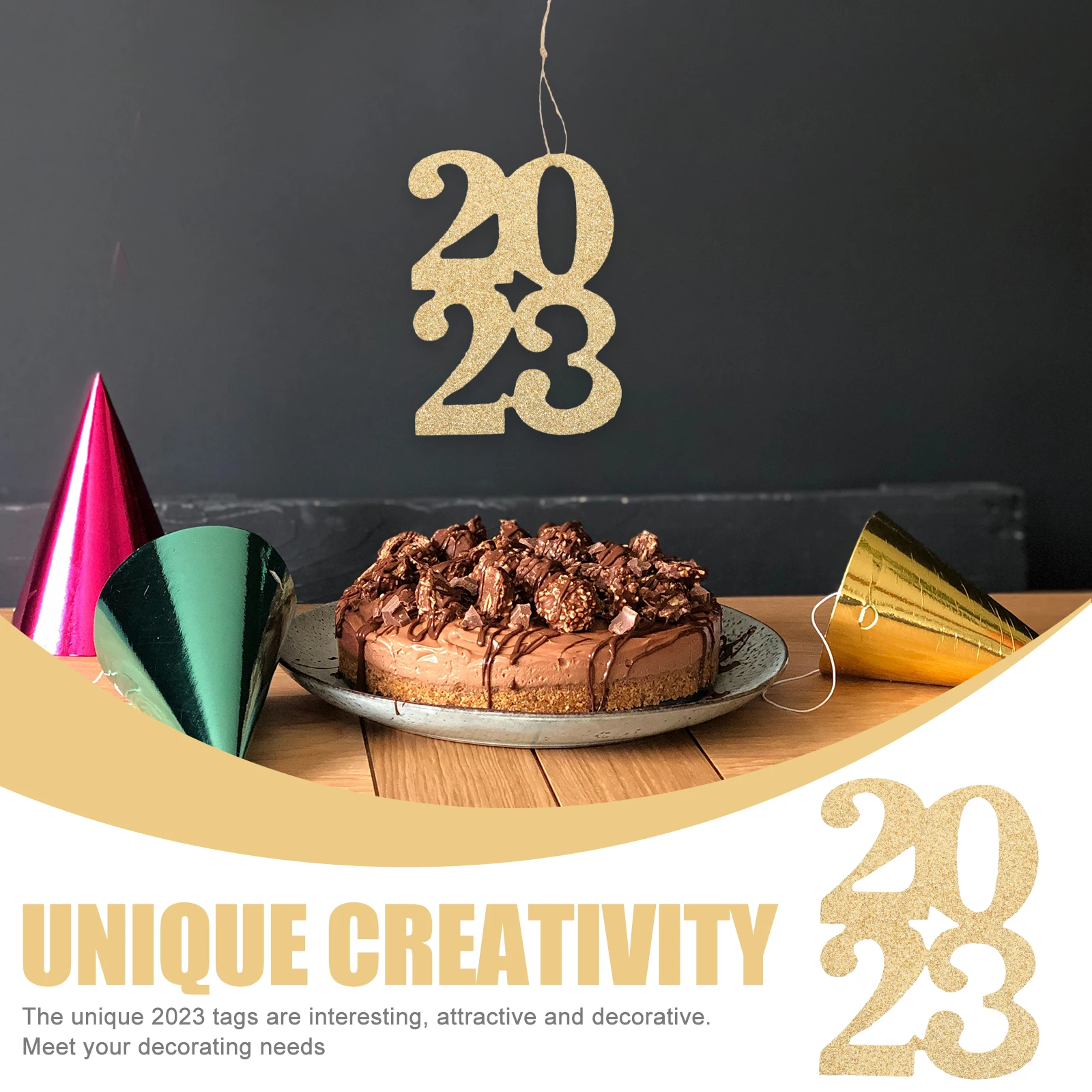 

24 Pcs Graduation Party Decorative Pendant Decoration Decorations Centerpieces Dining Room Table Congrats Hat