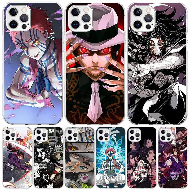 Demon Slayer Kibutsuji Muzan Case Phone Cover for Apple iphone 16 15 14 13 12 Mini 11 Pro Max X XS XR 7 Plus 8 + SE 2020 Trend F