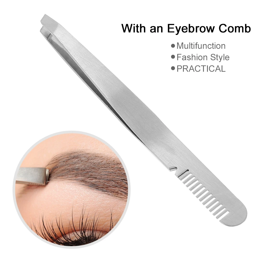 Pincettes de maquillage pour sourcils, en acier inoxydable, pour épilation du visage, outil de beauté, outils de maquillage