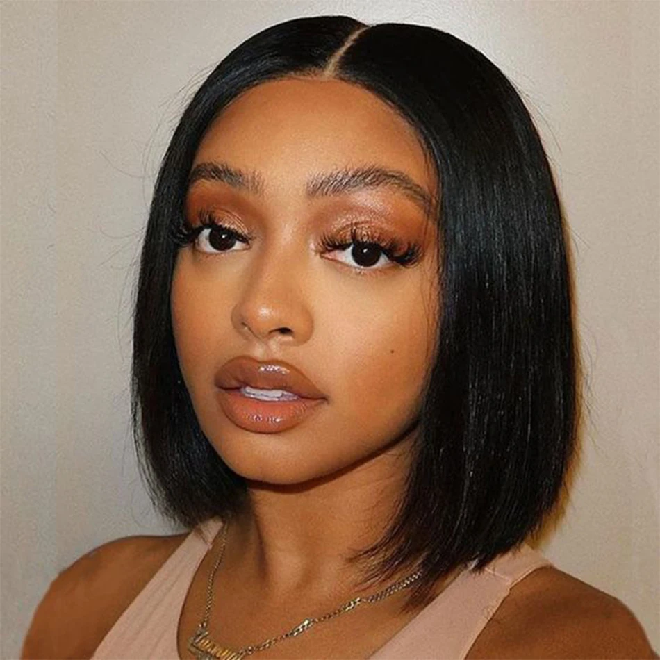 

Usexy Hair Wear to Go Glueless Lace Front Human Hair Wigs Malaysian Short Bob Wig Glueless Pre Plucked Human Wigs Ready to Go