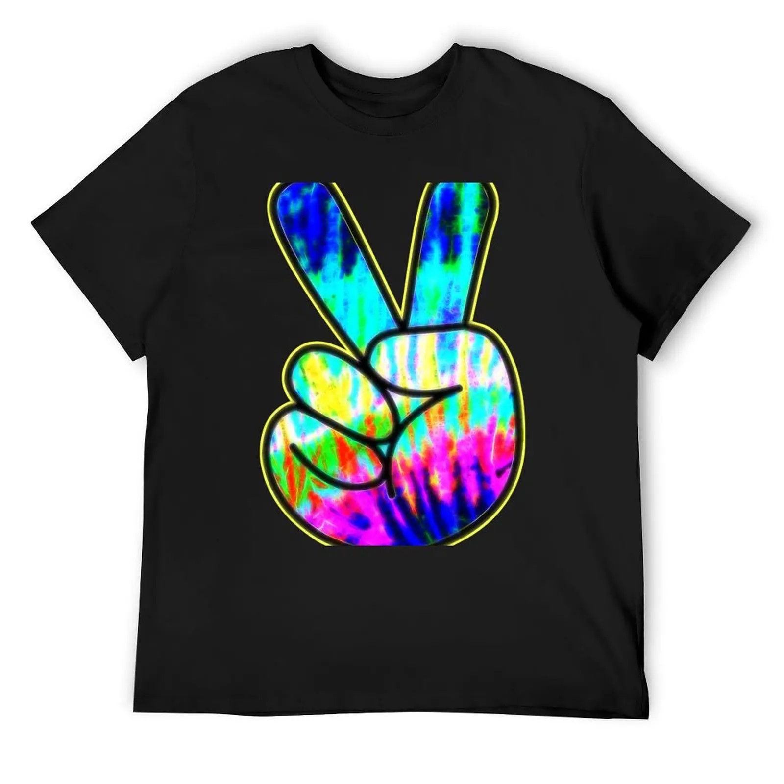 

Peace Sign Tie-Dye T-Shirt Blouse Personalized t-shirt oversized graphic tee men t shirts