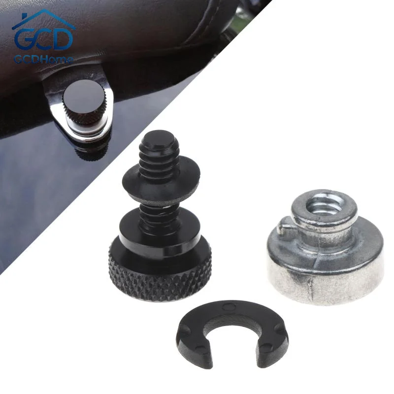 Rust Resistant Coating Motorcycle Rear Seat Bolt Nut Kit 6mm 1Set Mounting Screw for Motorbike Maintenance Parts