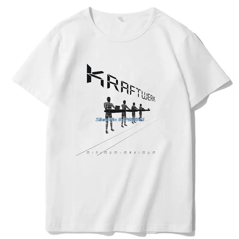 Kraftwerk Electronic Krautrock Synth Pop Rock Unisex Tops Tee Short Sleeve t-shirts Graphic T Shirts Men Clothing