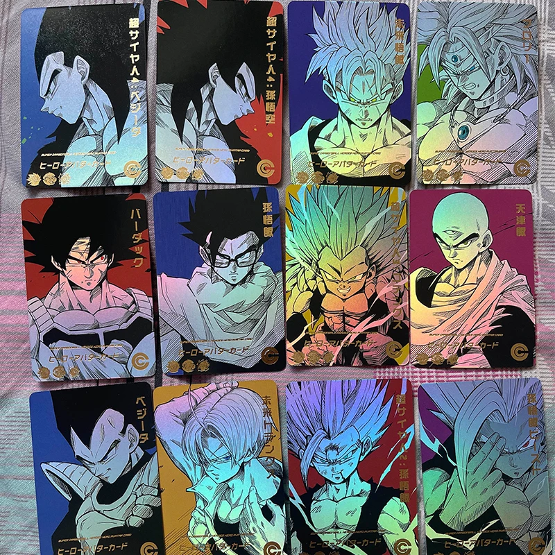 Dragon Ball DIY CARDS HOMEMADE Monkey king krillin Kame Sennin Bulma Christmas Birthday Gift Collection Cards Yamcha
