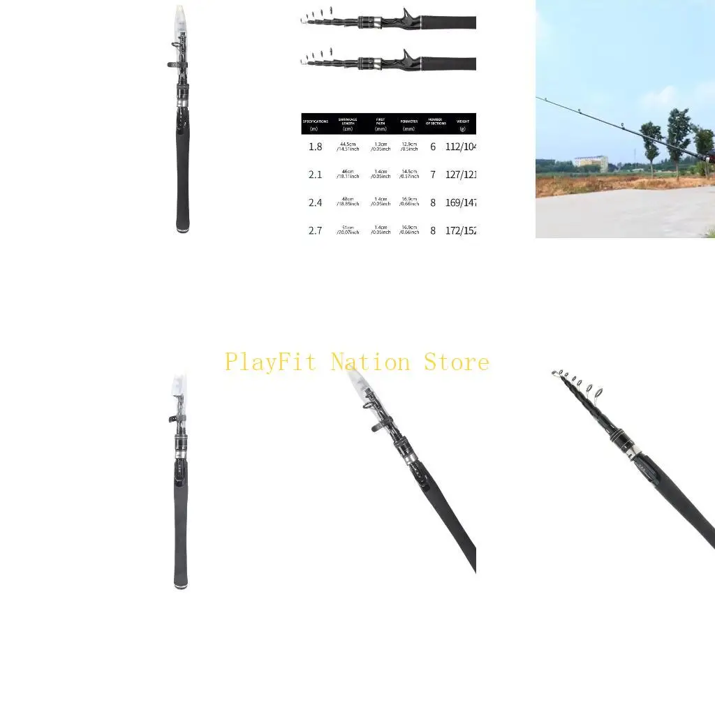 

242F удочки, удочки, телескопическая удочка для литья, портативные удочки, аксессуары для пресноводной и соленой рыбалки