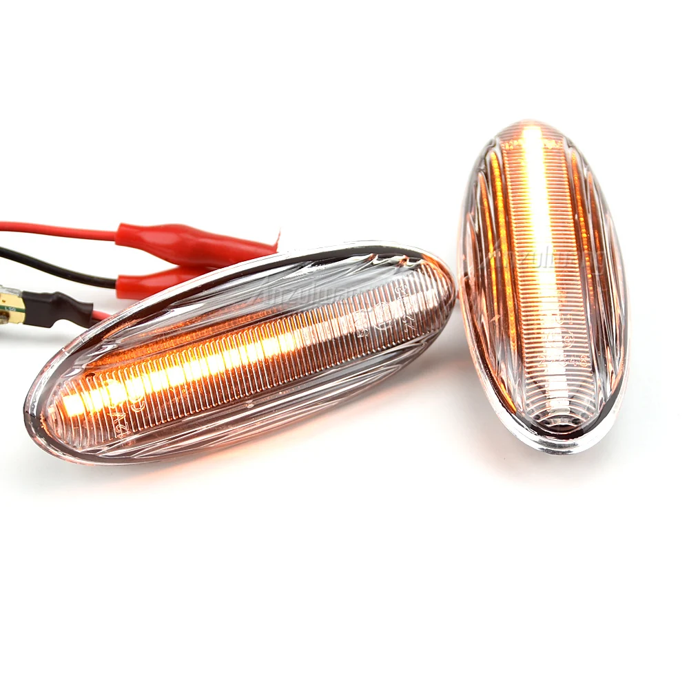 2pcs Car LED Dynamic Side Marker Lamp Turn Signal Light B33P51120A For Ranger South Africa Type B2500 MAZDA 323 Familia Protege