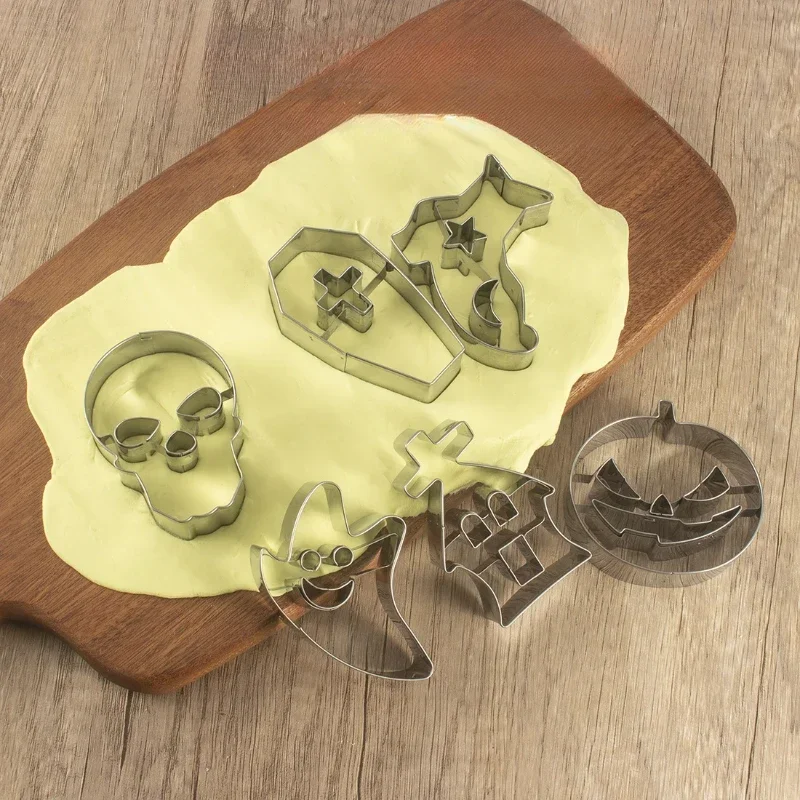 Halloween Christmas Twinkle Cookies Mould Stainless Steel Cookies Cutting Die Cake Bottom Pressing Die Mantou