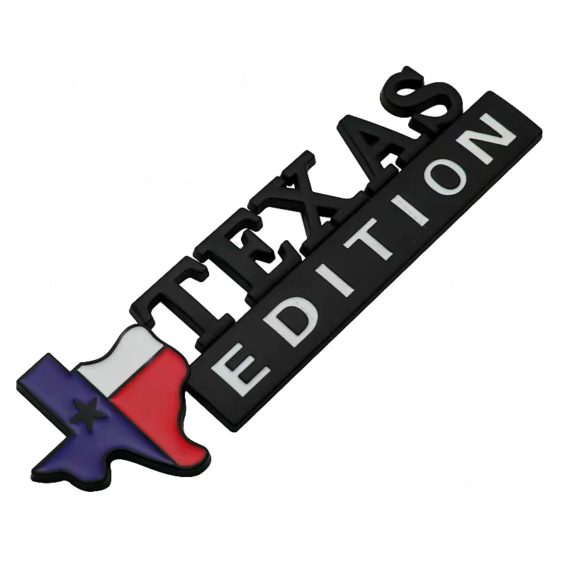 1pcs Off-road Texas Metal Car LOGO Texas EDITION sticker, modified displacement sticker