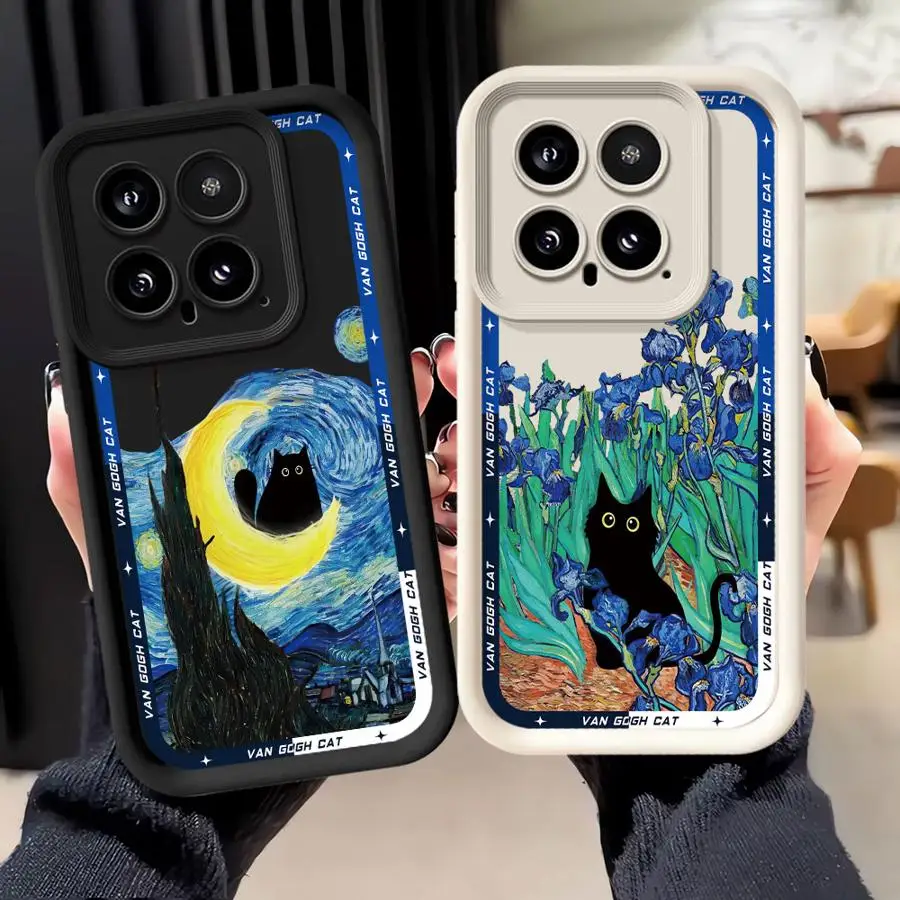 Handyhülle für Xiaomi Poco F8 C61 X3 Pro X3 NFC C50 C51 Van Gogh Cat