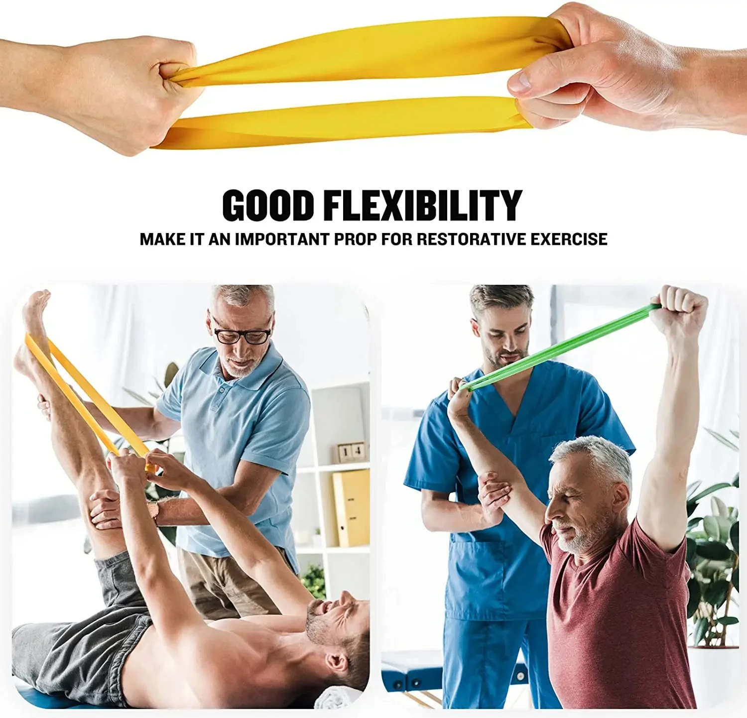 Fitnessstudio mit elastischen Bändern, Fitness-Trainingsgeräte, Yoga-Widerstandsbänder, Übungsvolumen, Fitnessstudio-Training, Bodybuilding, Pilates – Detail 9
